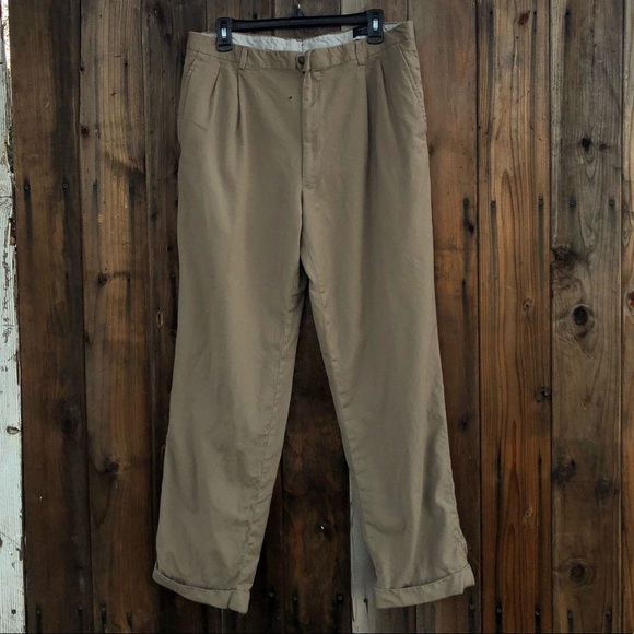 Vintage Burberry London Khaki Slacks 